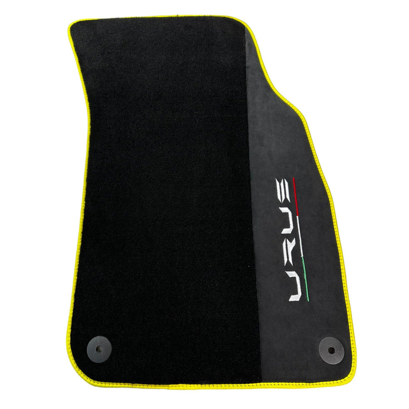 Black Floor Mats For Lamborghini Urus With Alcantara Leather - AutoWin