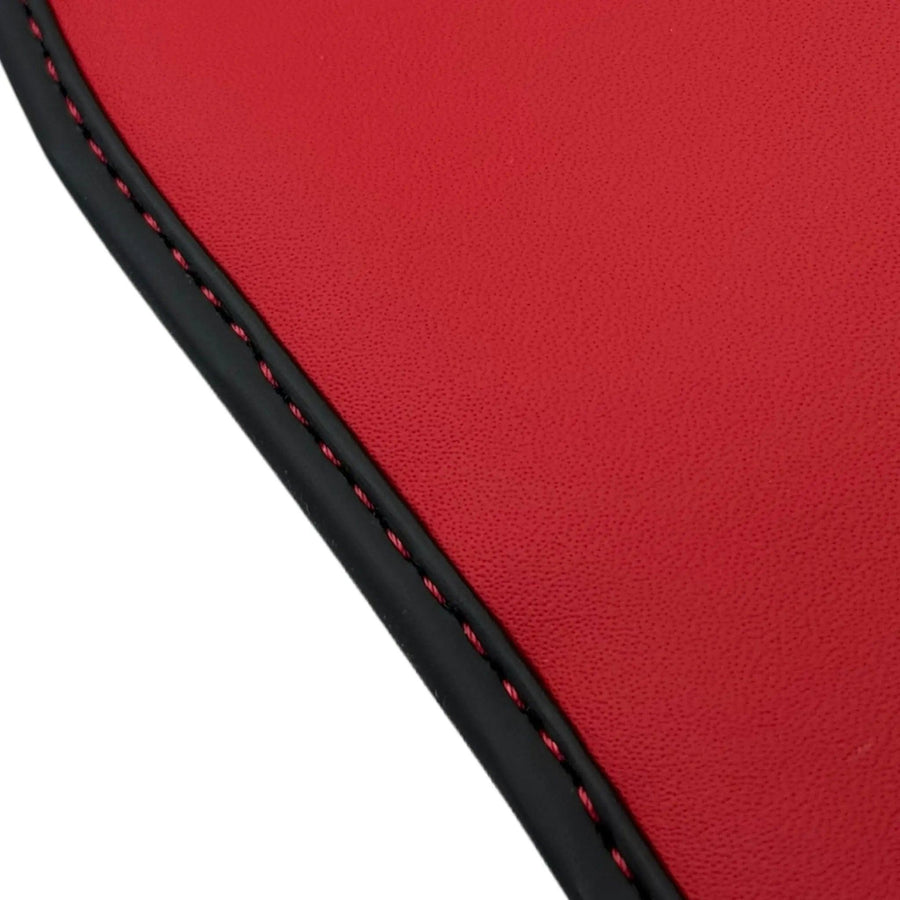 Black Floor Mats for Lamborghini Urus with Red Leather | ER56 Design - AutoWin