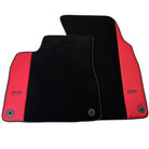 Black Floor Mats for Lamborghini Urus with Red Leather | ER56 Design - AutoWin