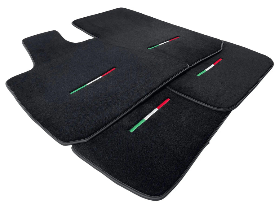 Black Floor Mats For Maserati Ghibli 2013-2022 Italy Edition - AutoWin
