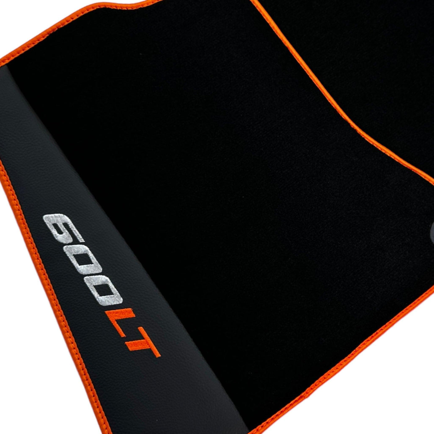 Black Floor Mats for McLaren 600 LT (2018-2020) With Alcantara Leather - AutoWin