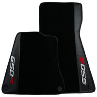 Black Floor Mats For McLaren 650S Black Tailored With Carbon Leather - AutoWin