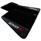 Black Floor Mats For McLaren 650S Black Tailored With Carbon Leather - AutoWin