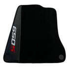 Black Floor Mats For McLaren 650S Black Tailored With Carbon Leather - AutoWin