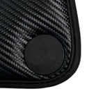 Black Floor Mats For McLaren 650S Black Tailored With Carbon Leather - AutoWin