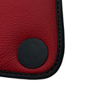 Black Floor Mats For McLaren 650S Black Tailored With Red Leather - AutoWin