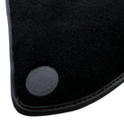 Black Floor Mats For McLaren 650S Black Tailored With Red Leather - AutoWin