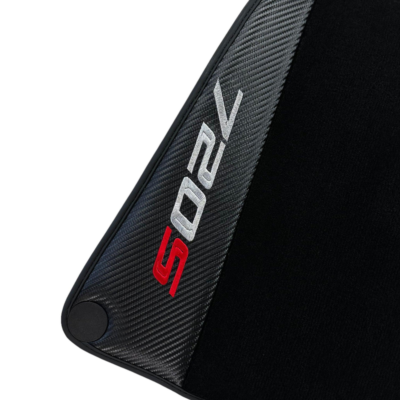 Black Floor Mats For McLaren 720S (2017-2021) with Carbon Leather - AutoWin