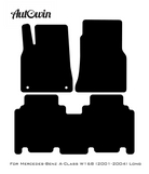 Black Floor Mats For Mercedes Benz A-Class W168 (2001-2004) | Limited Edition - AutoWin