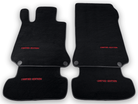 Black Floor Mats For Mercedes Benz C-Class A205 Convertible Facelift (2018-2023) | Limited Edition - AutoWin