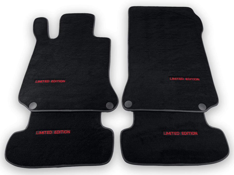 Black Floor Mats For Mercedes Benz C-Class S205 Wagon (2014-2018) | Limited Edition - AutoWin