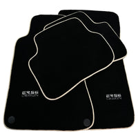 Black Floor Mats For Mercedes Benz C-Class W203 (2000-2007) ER56 Design - AutoWin