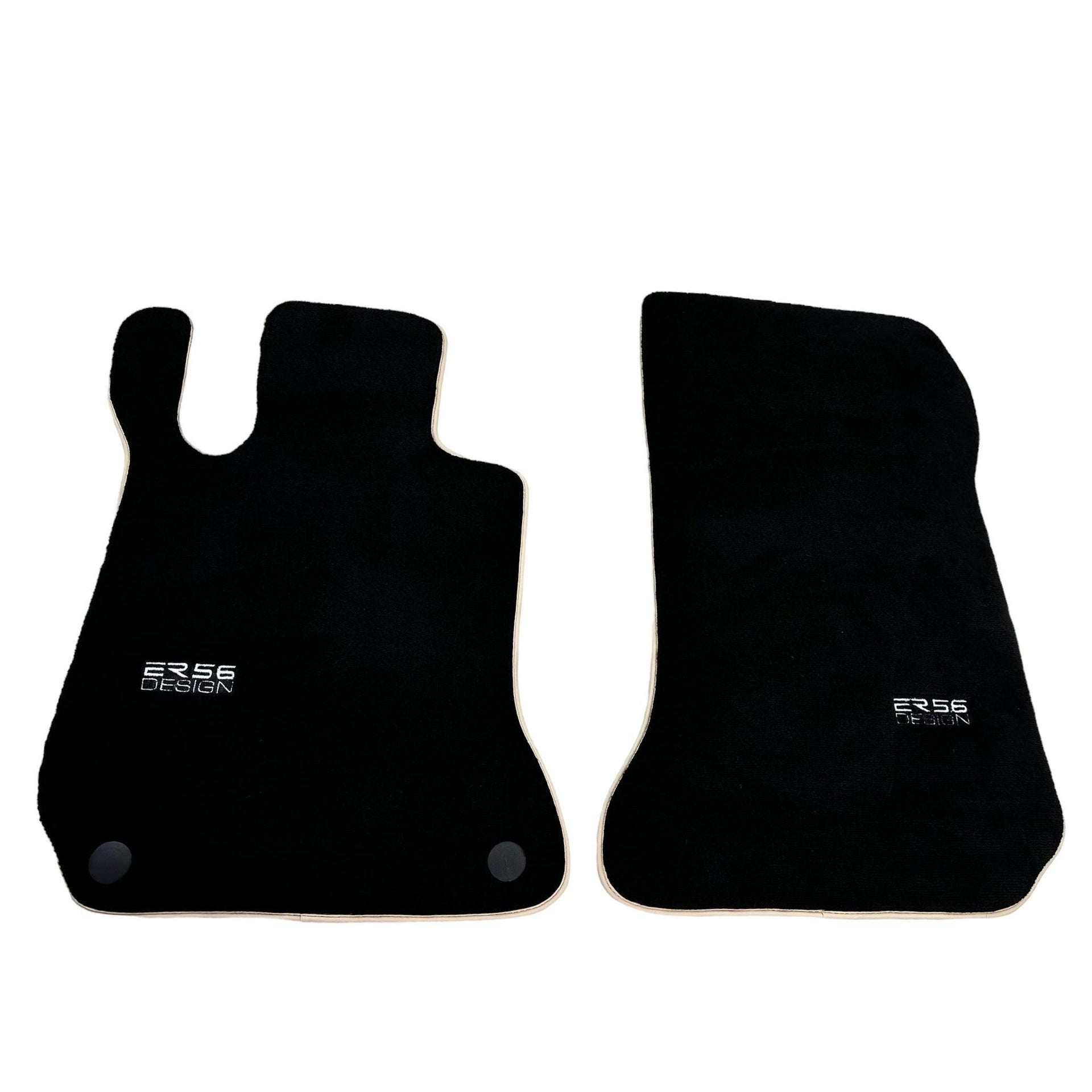 Black Floor Mats For Mercedes-Benz C-Class W204 (2007-2014) ER56 Design - AutoWin