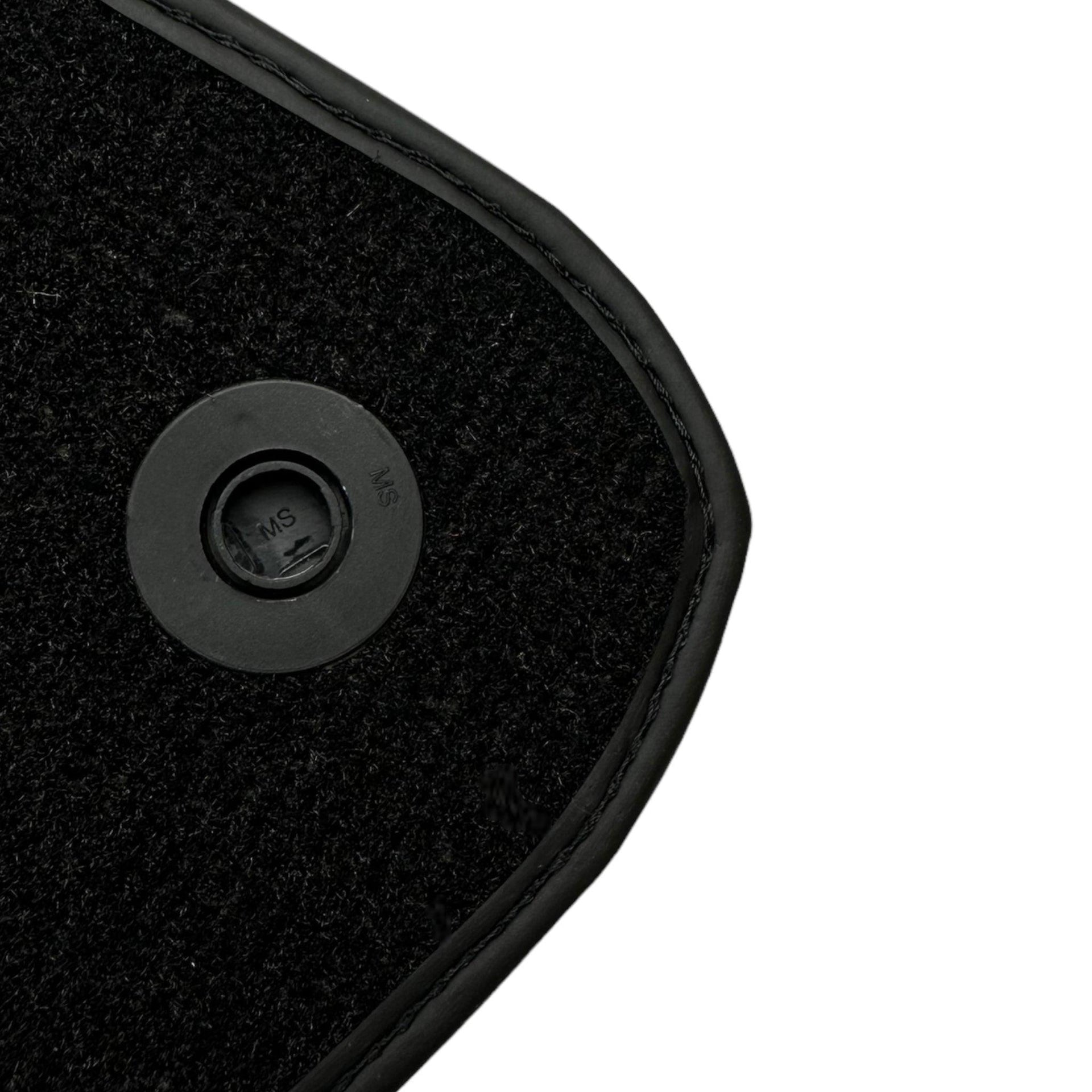 Black Floor Mats For Mercedes-Benz C Class W204 Coupe 2012-2015 ER56 Design - AutoWin