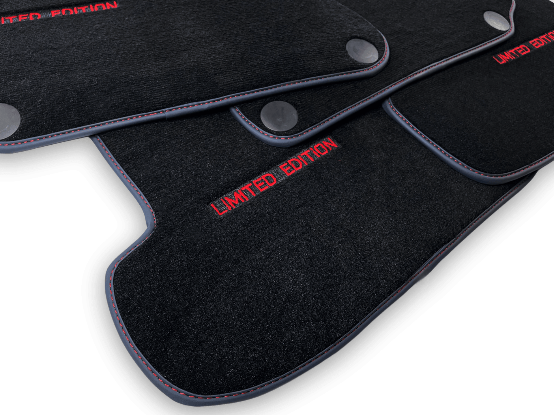 Black Floor Mats For Mercedes Benz CLK-Class C208 Coupe (1997-2002) | Limited Edition - AutoWin