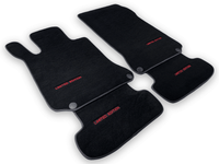 Black Floor Mats For Mercedes Benz CLK-Class C208 Coupe (1997-2002) | Limited Edition - AutoWin