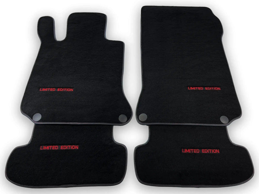 Black Floor Mats For Mercedes Benz E-Class S210 Estate 4Matic (1996-2003) | Limited Edition - AutoWin