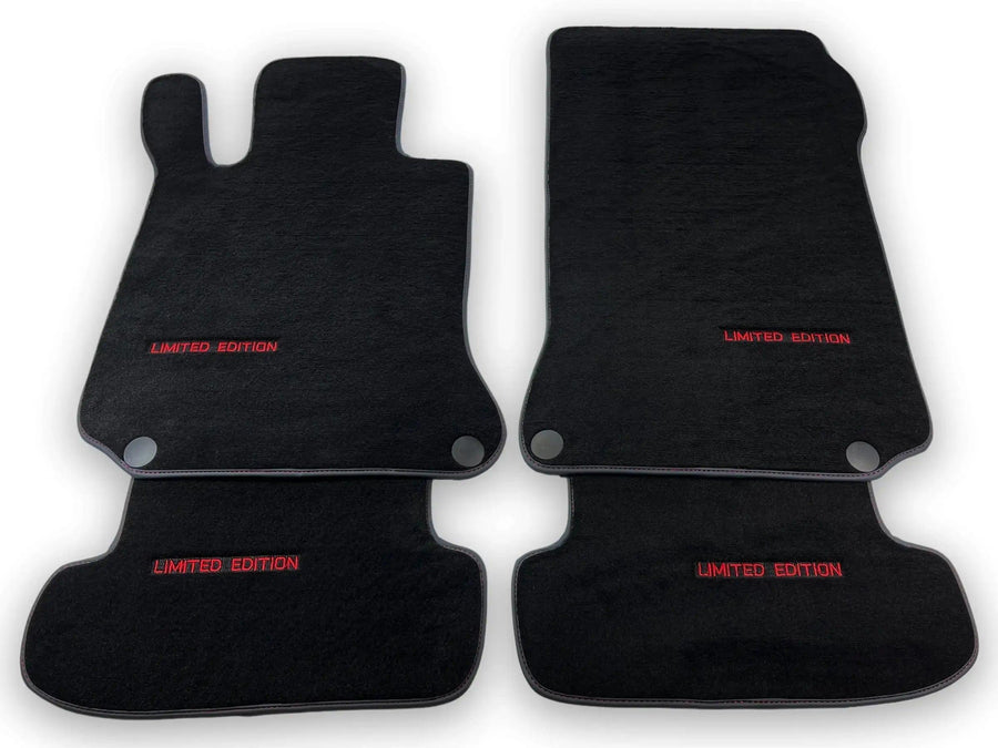 Black Floor Mats For Mercedes Benz E-Class S213 Estate (2016-2020) | Limited Edition - AutoWin