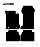 Black Floor Mats For Mercedes Benz E-Class W210 Sedan 4Matic (1995-2002) | Limited Edition - AutoWin