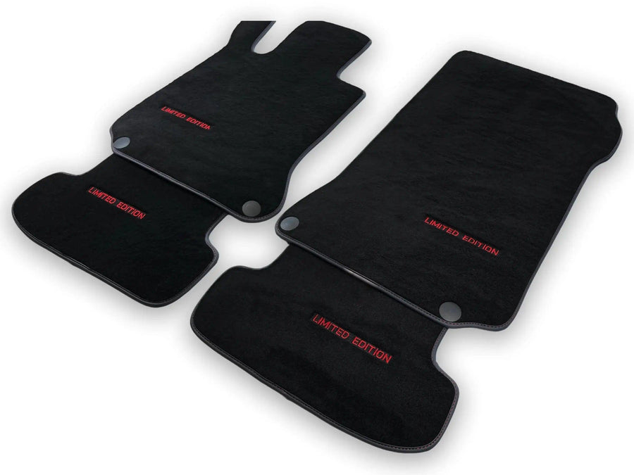 Black Floor Mats For Mercedes Benz E-Class W212 Sedan (2009-2013) | Limited Edition - AutoWin