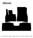 Black Floor Mats For Mercedes Benz EQS-Class X296 (2022-2023) | Limited Edition - AutoWin