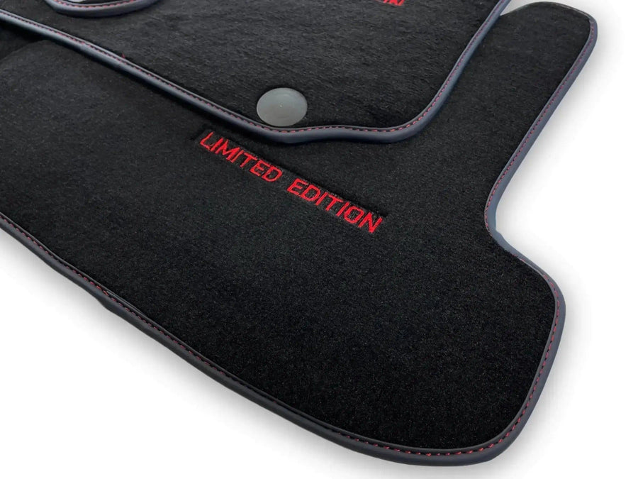 Black Floor Mats For Mercedes Benz GLA-Class X156 (2017-2020) | Limited Edition - AutoWin