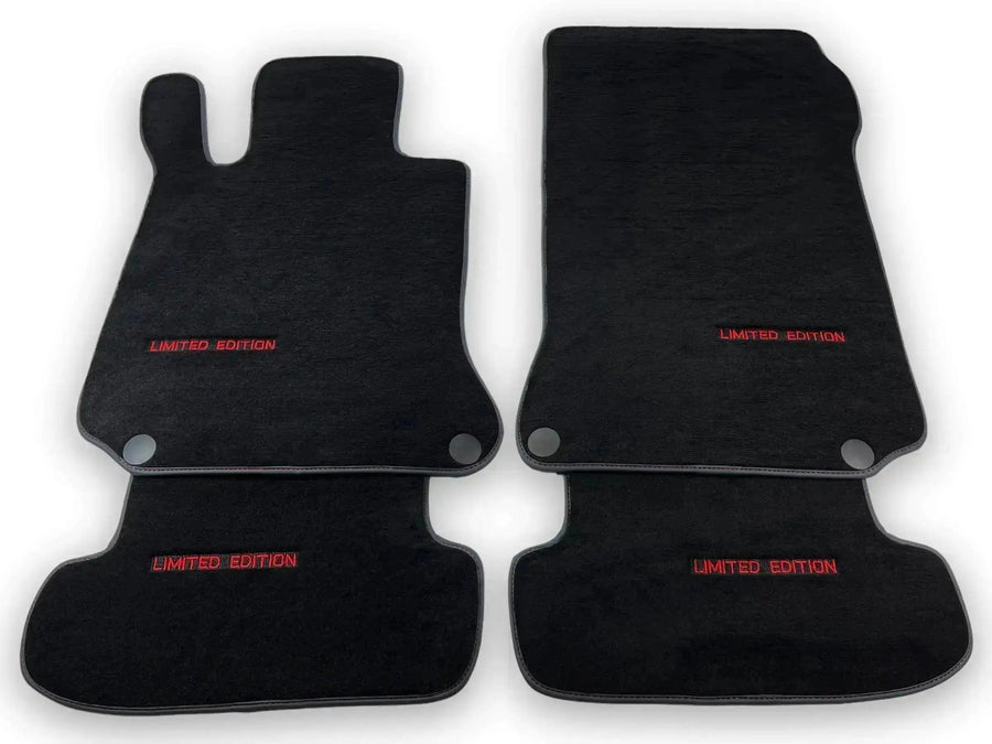 Black Floor Mats For Mercedes Benz GLC-Class X253 SUV (2019-2023) Hybrid | Limited Edition - AutoWin