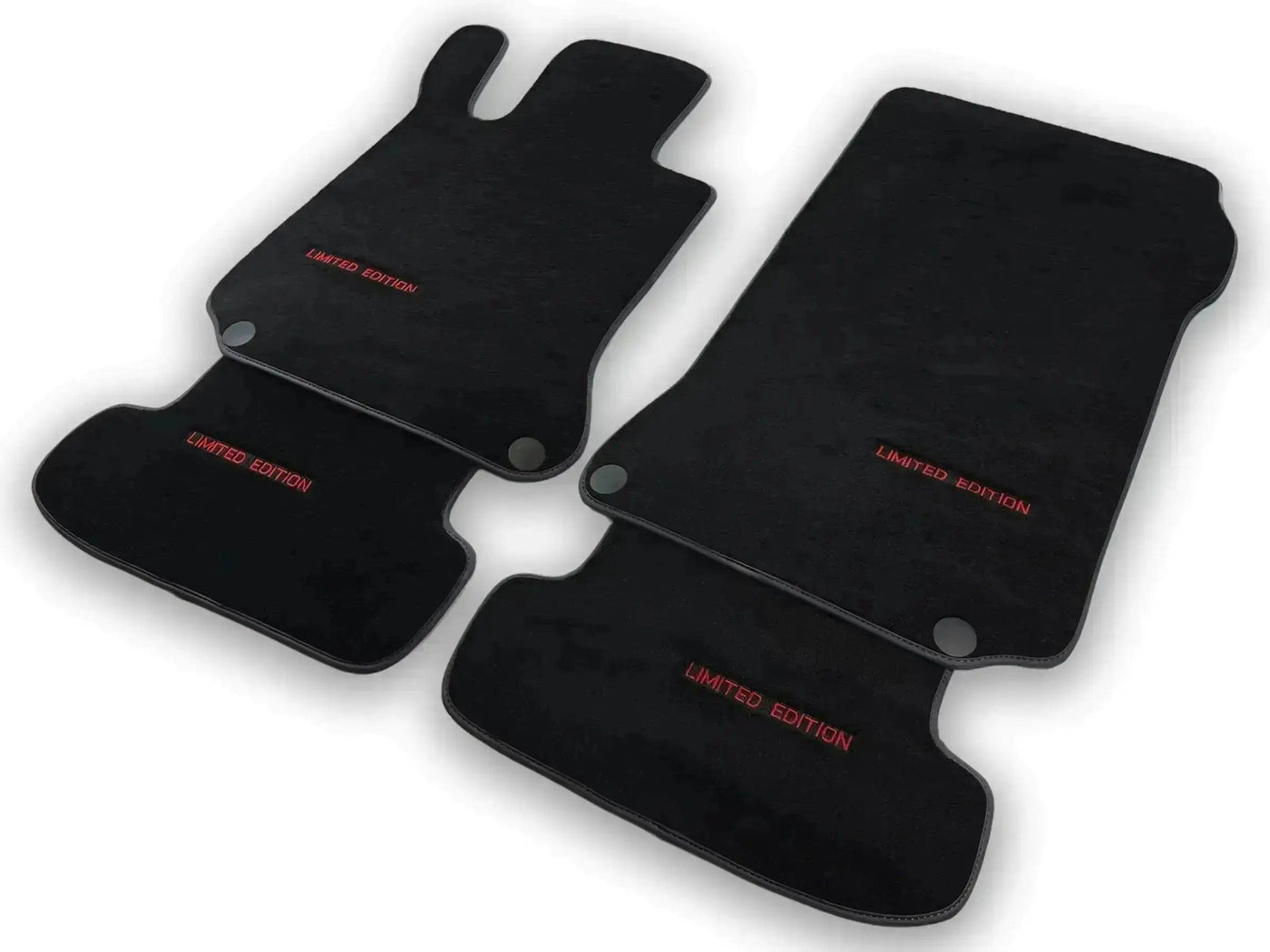 Black Floor Mats For Mercedes Benz GLK-Class X204 (2012-2015) | Limited Edition - AutoWin