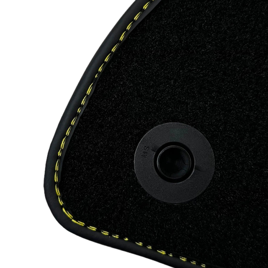 Black Floor Mats For Mercedes Benz GLS-Class X167 Maybach (2020-2023) | Fighter Jet Edition