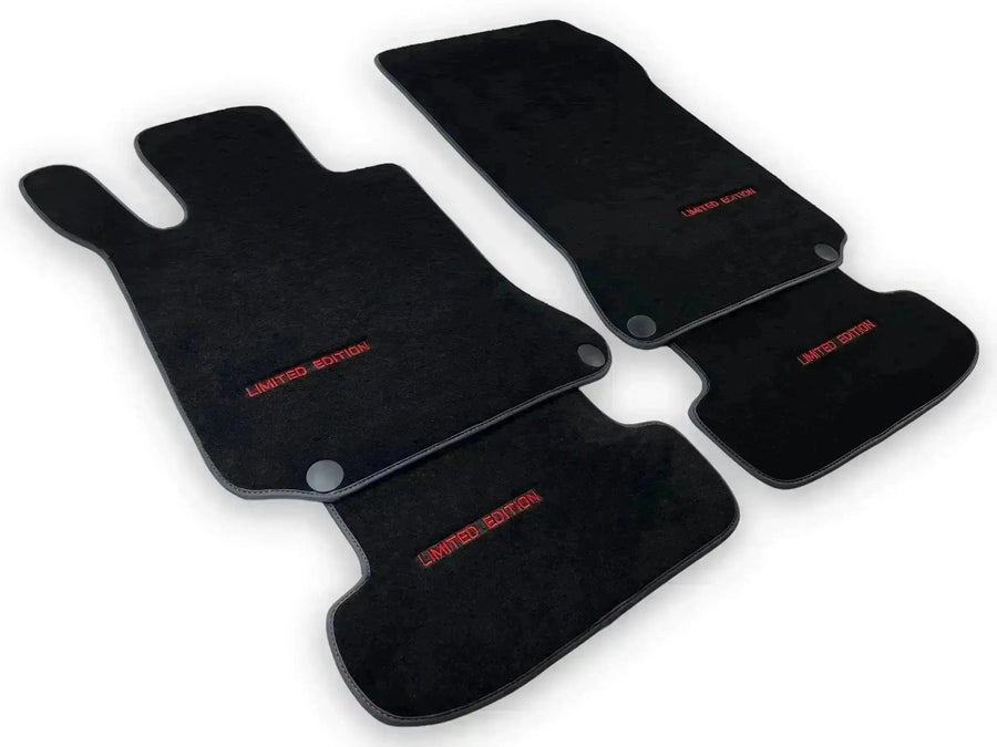 Black Floor Mats For Mercedes Benz GLS-Class X166 (2016-2019) | Limited Edition - AutoWin