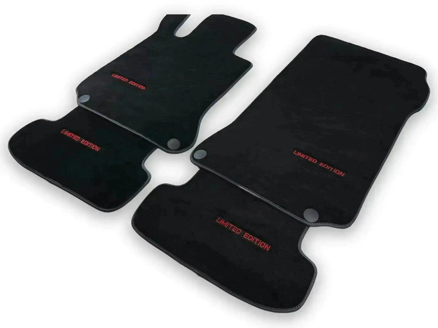 Black Floor Mats For Mercedes Benz GLS-Class X166 (2016-2019) | Limited Edition - AutoWin