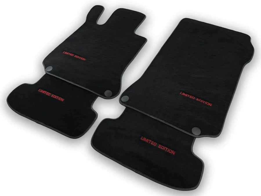 Black Floor Mats For Mercedes Benz S-Class W220 (1998-2005) Long Wheelbase | Limited Edition - AutoWin
