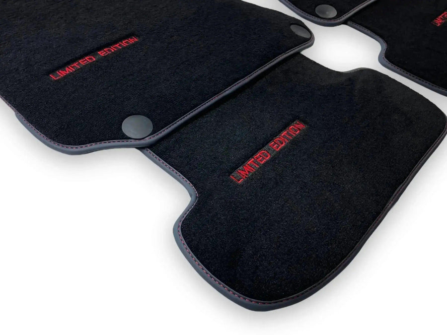Black Floor Mats For Mercedes Benz S-Class W220 (1998-2005) Short Wheelbase | Limited Edition - AutoWin