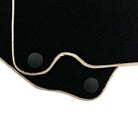 Black Floor Mats For Mercedes-Benz SL-Class R230 (2001-2012) Beige Trim - AutoWin