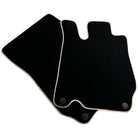 Black Floor Mats For Mercedes-Benz SL-Class R230 (2001-2012) Beige Trim - AutoWin
