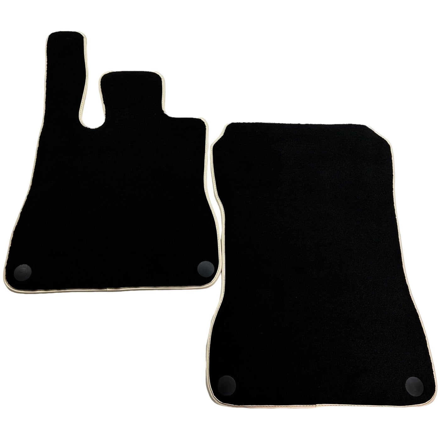 Black Floor Mats For Mercedes-Benz SL-Class R231 (2012-2022) Beige Trim - AutoWin