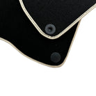 Black Floor Mats For Mercedes-Benz SLC-Class R172 (2016-2023) Beige Trim - AutoWin