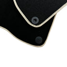 Black Floor Mats For Mercedes-Benz SLK-Class R170 (1998-2000) Beige Trim - AutoWin