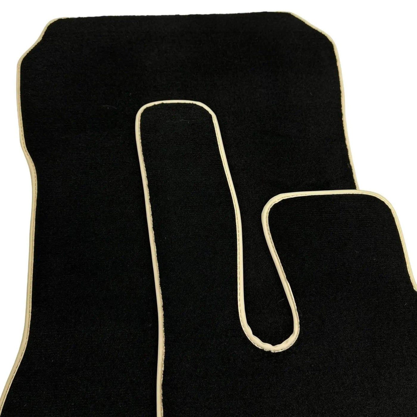 Black Floor Mats For Mercedes-Benz SLK-Class R171 (2004-2011) Beige Trim - AutoWin