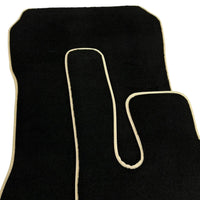 Black Floor Mats For Mercedes-Benz SLK-Class R171 (2004-2011) Beige Trim - AutoWin