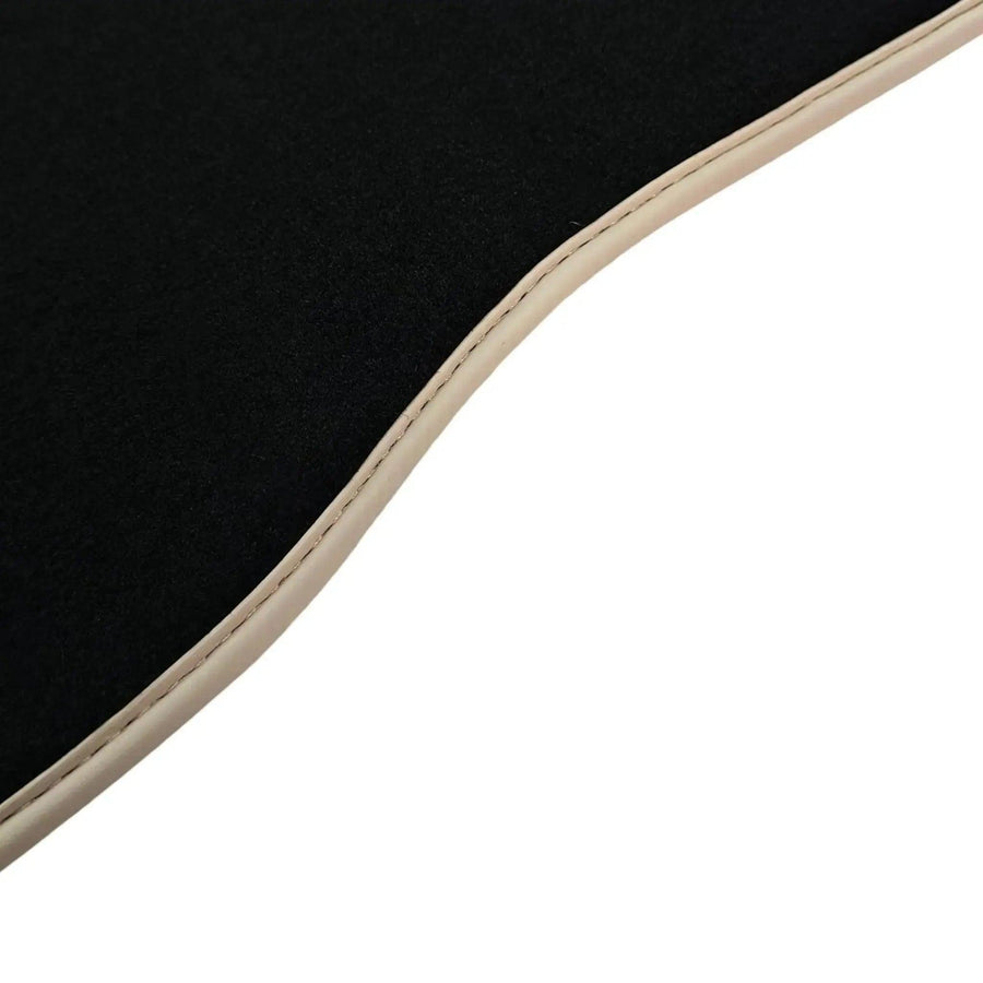 Black Floor Mats For Mercedes-Benz SLK-Class R171 (2004-2011) Beige Trim - AutoWin