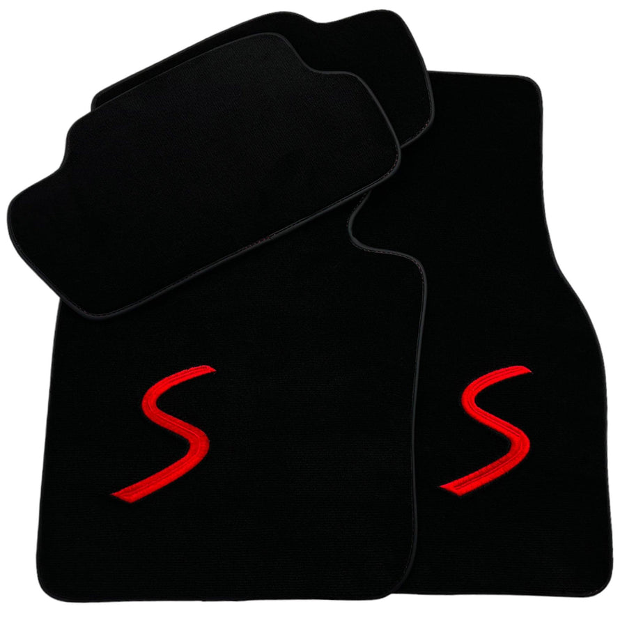 Black Floor Mats for Mini Cabrio F57 Convertible (2016-2023) - AutoWin