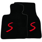 Black Floor Mats for Mini Cooper / One Electric (2020-2023) - AutoWin