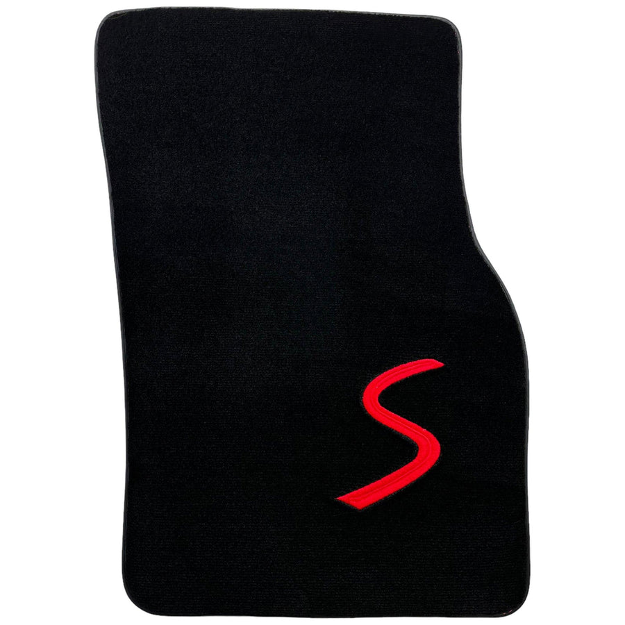 Black Floor Mats for Mini Cooper / One Electric (2020-2023) - AutoWin