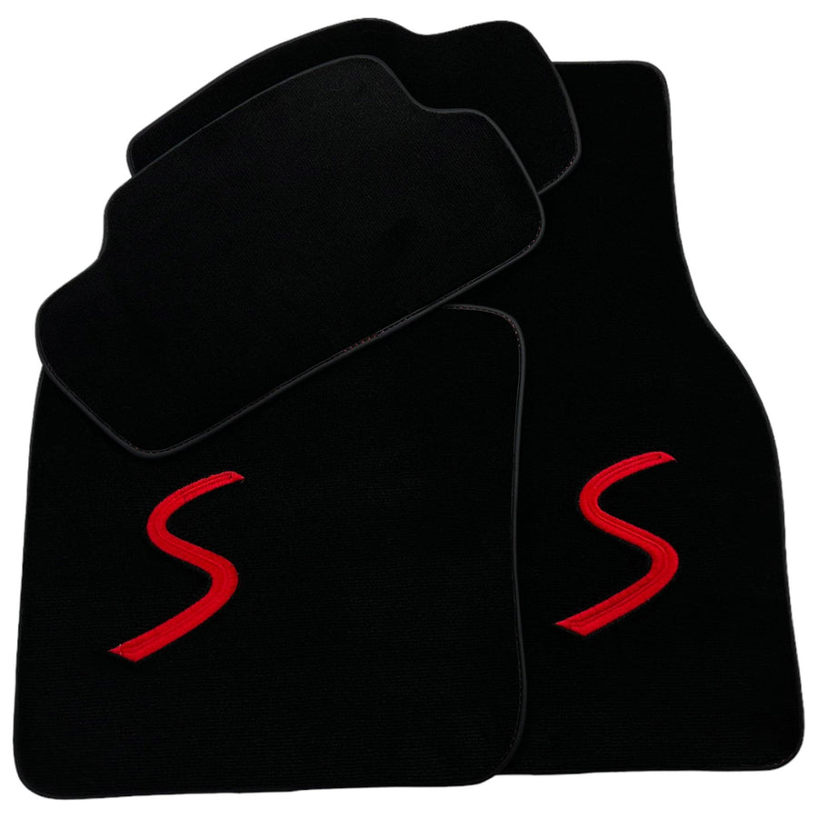 Black Floor Mats for Mini Countryman F60 Hybrid (2020-2023) - AutoWin