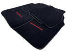 Black Floor Mats For Nissan 200 SX (1989-1994) With Red Logo - AutoWin