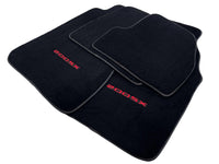 Black Floor Mats For Nissan 200 SX (1995-2000) Tailored With Red Logo - AutoWin