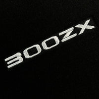 Black Floor Mats For Nissan 300ZX (1990-2000) Red Trim - AutoWin