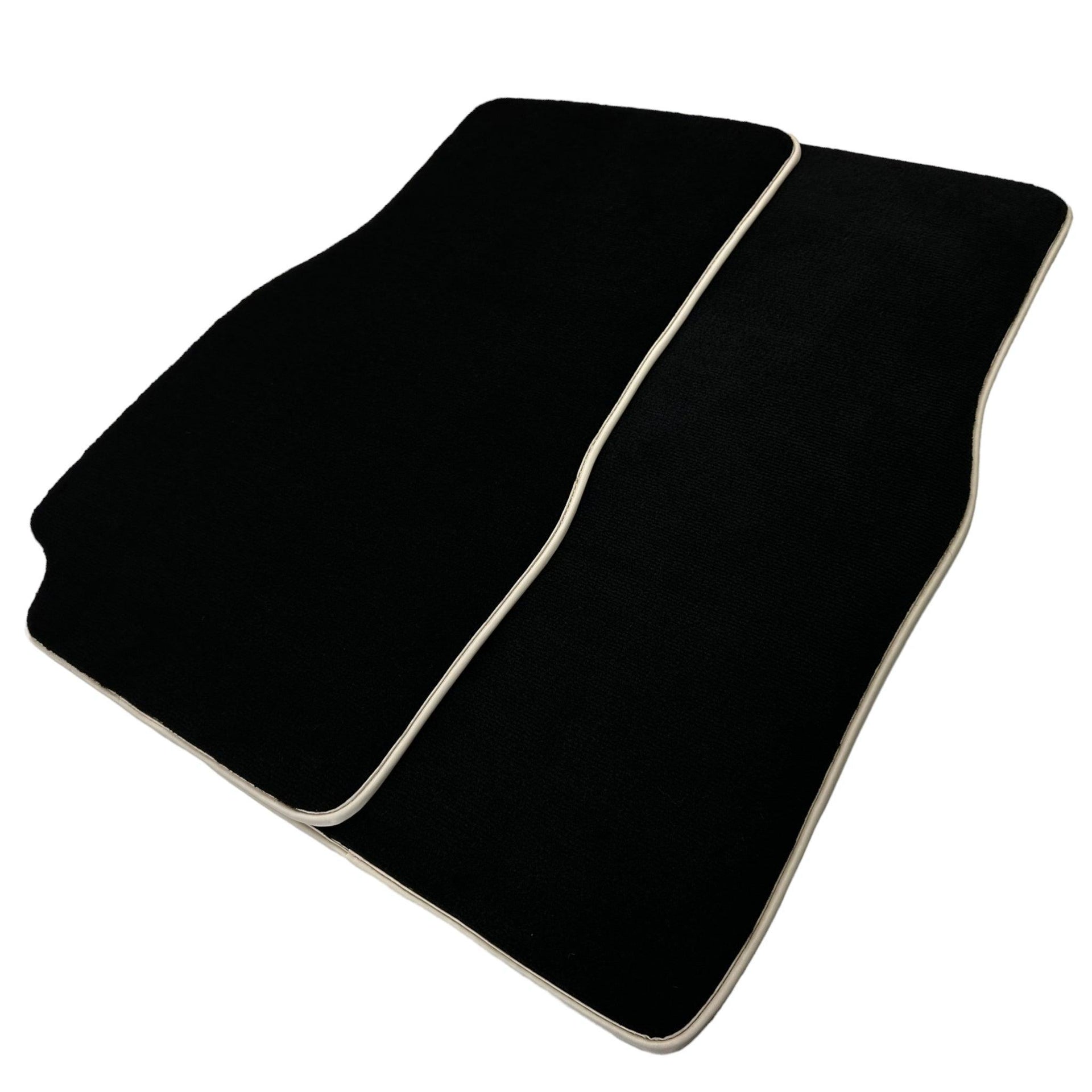 Black Floor Mats for Nissan Patrol (1988-1998) | Beige Trim - AutoWin