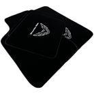 Black Floor Mats for Pontiac FireBird (1970-1981) with Trans Am Logo - AutoWin